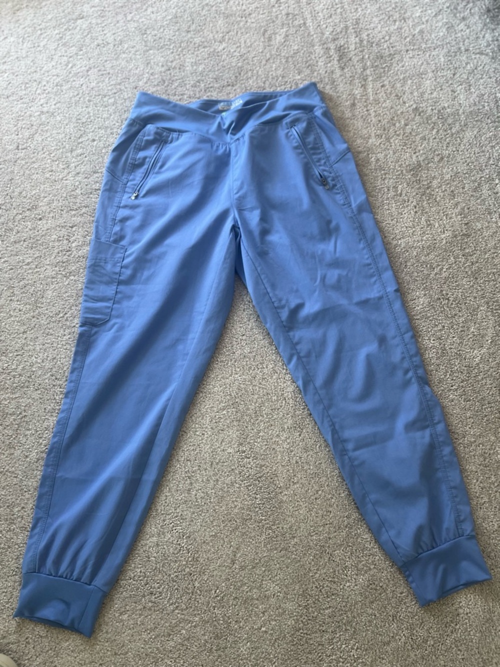 Blue Jogger Scrub Pants